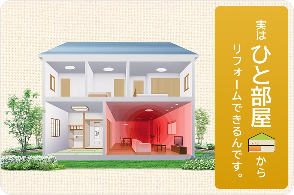 ひと部屋から、暮らしはもっと快適に