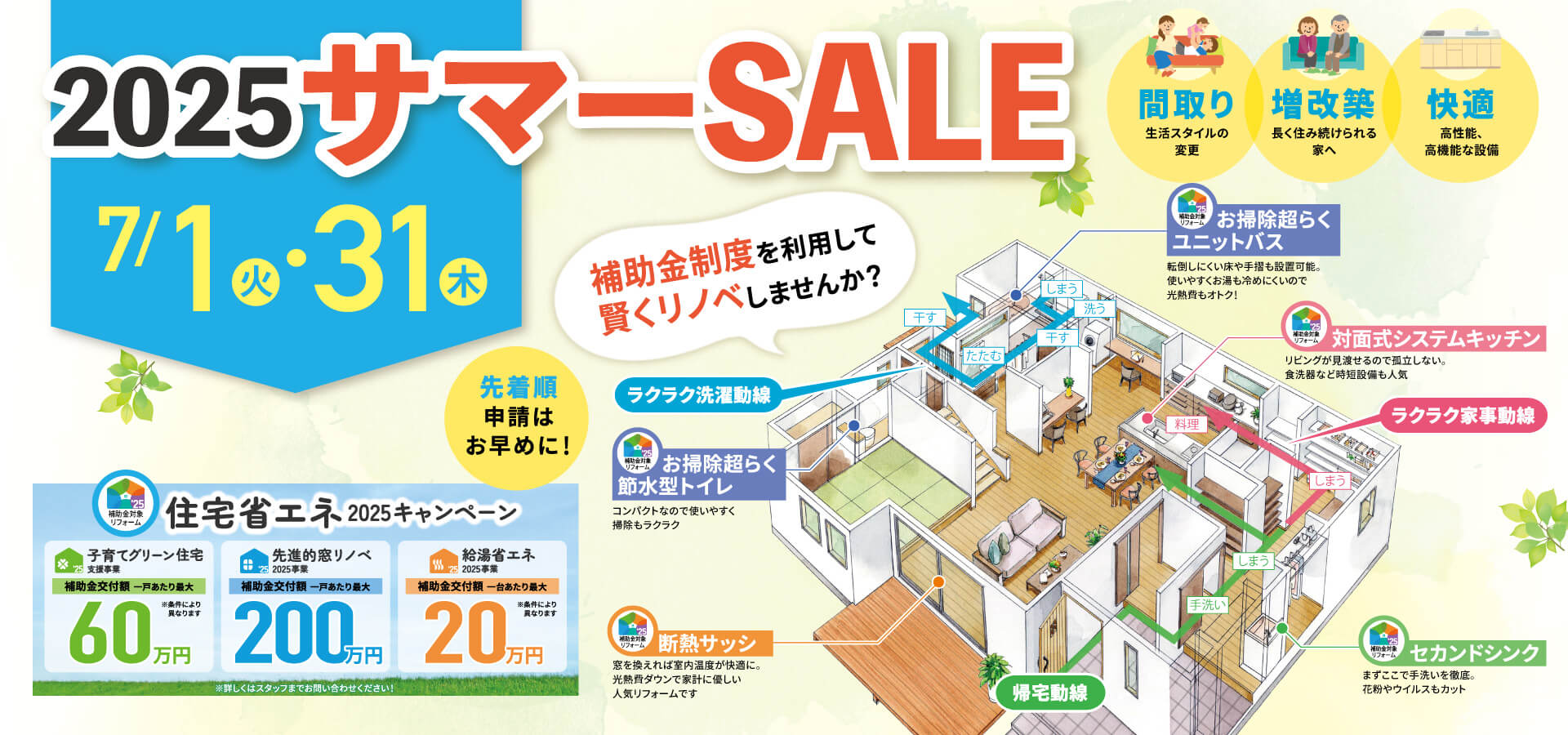 岩槻・桶川・北本“2025サマーSALE